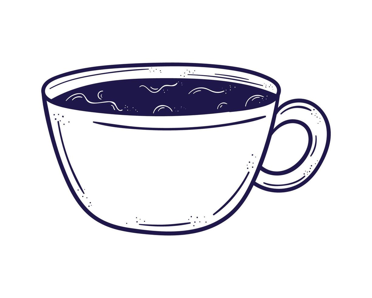 coffee drink in cup vector