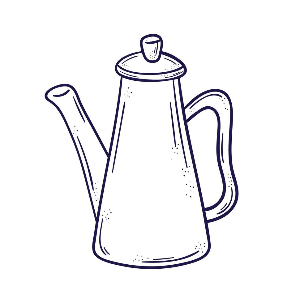 coffee pot utensil vector