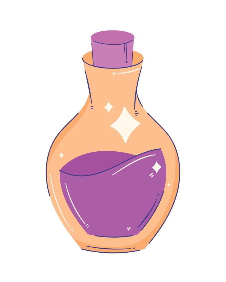 purple potion esoteric science vector