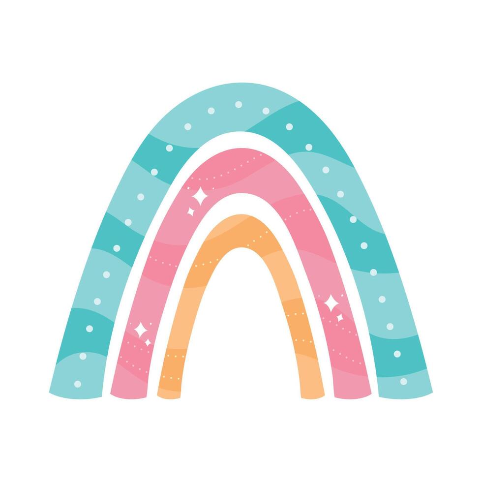 rainbow blue color vector