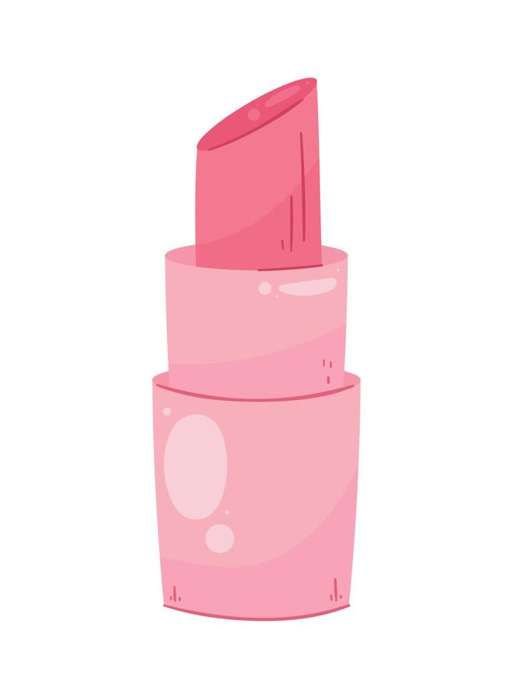 pink lipstick makeup vector