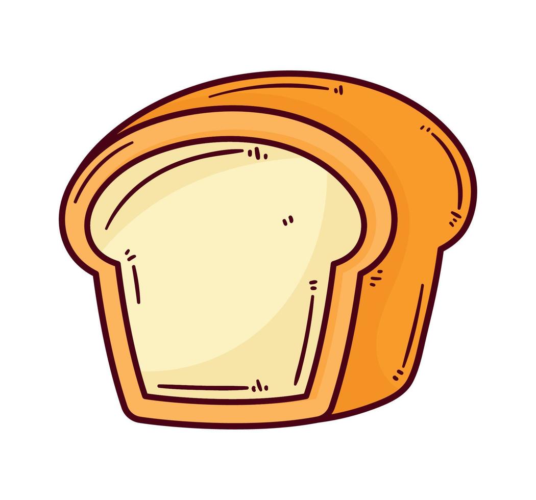 porción de pan fresco vector