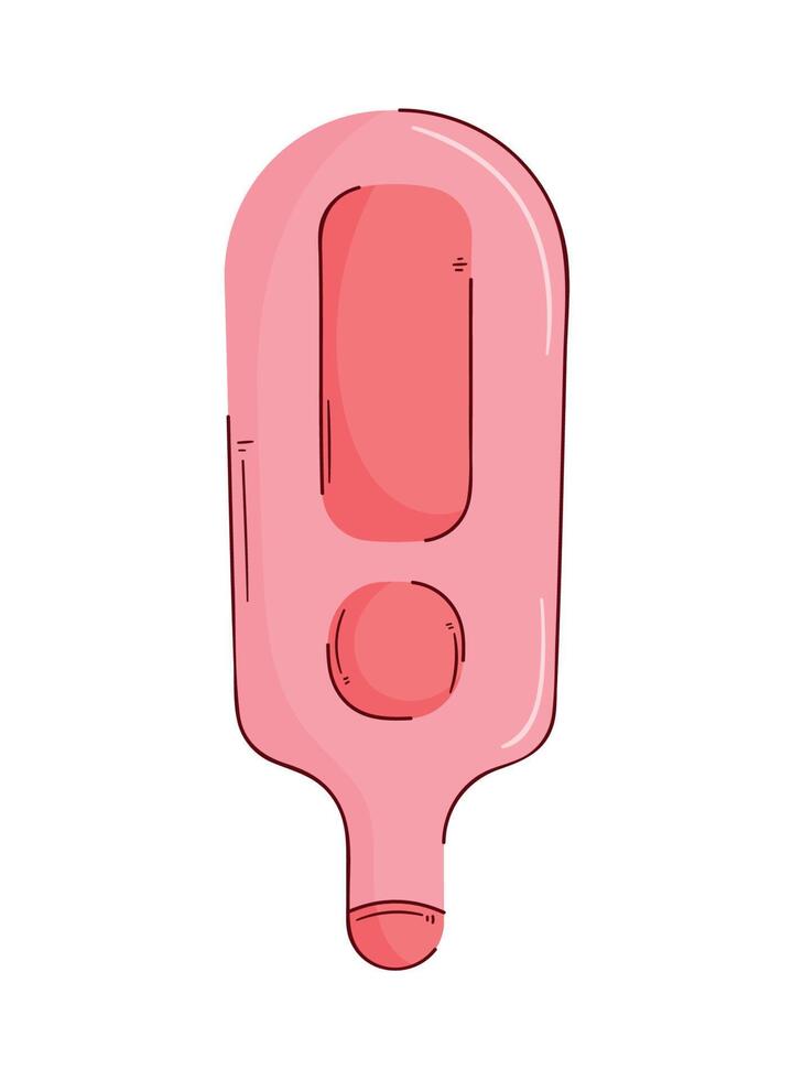 pink fast test medical vector