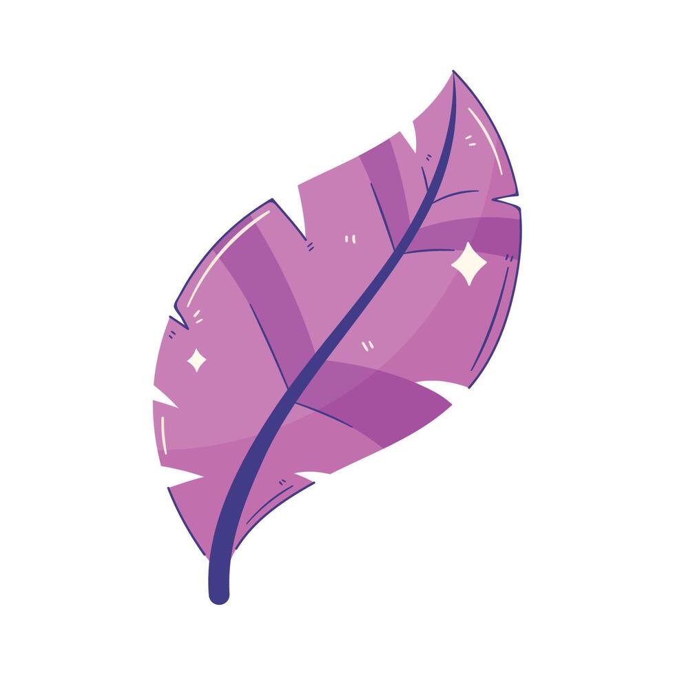 purple feather bird vector