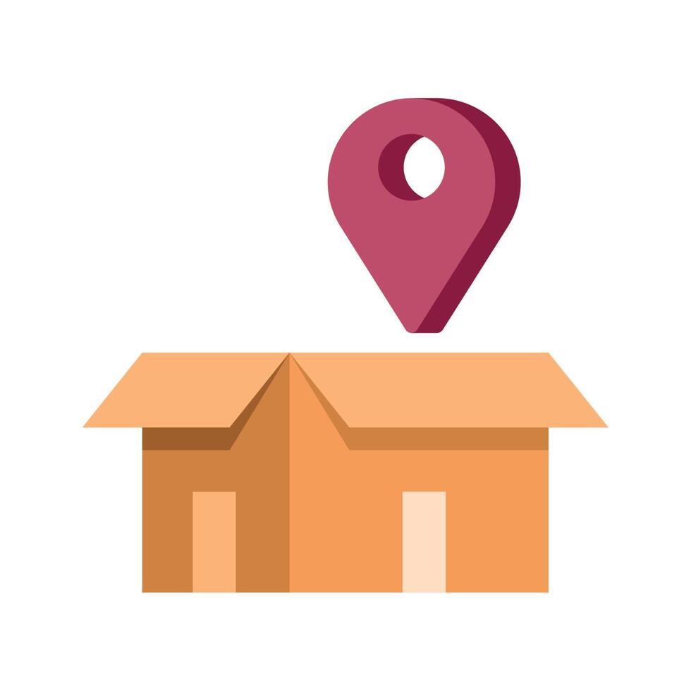 pin location in box vector