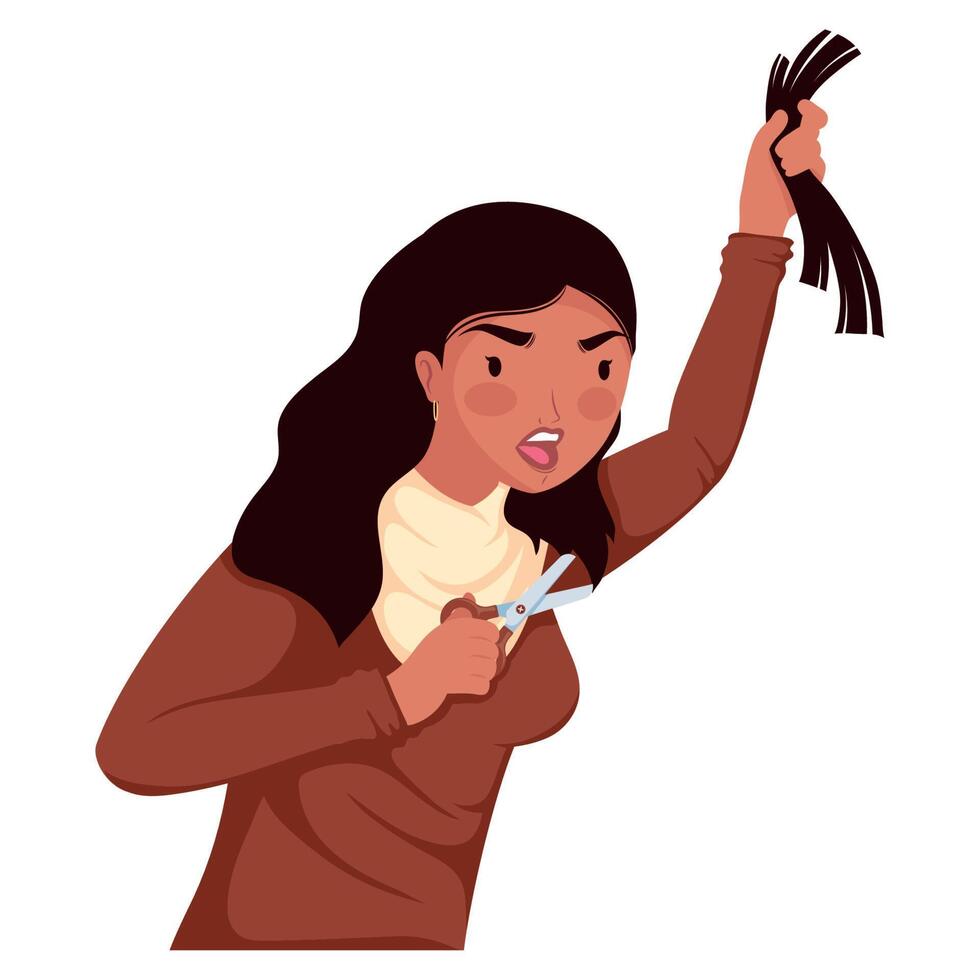 Iranian Woman Cutting Her Hair 16927300 Vector Art At Vecteezy Iranian Woman Cutting Her Hair 16927300 Vector Art At Vecteezy