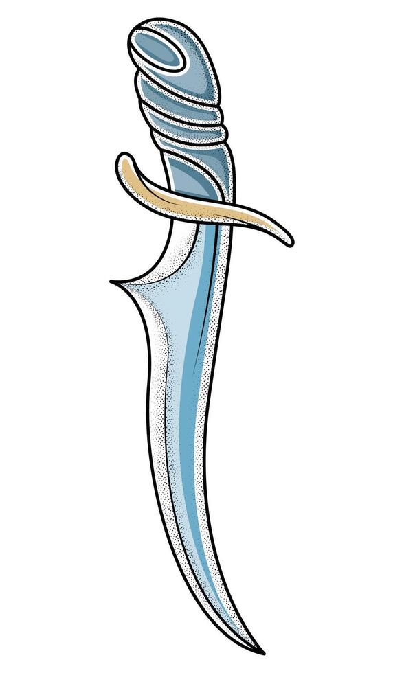 sword old school tattoo vector