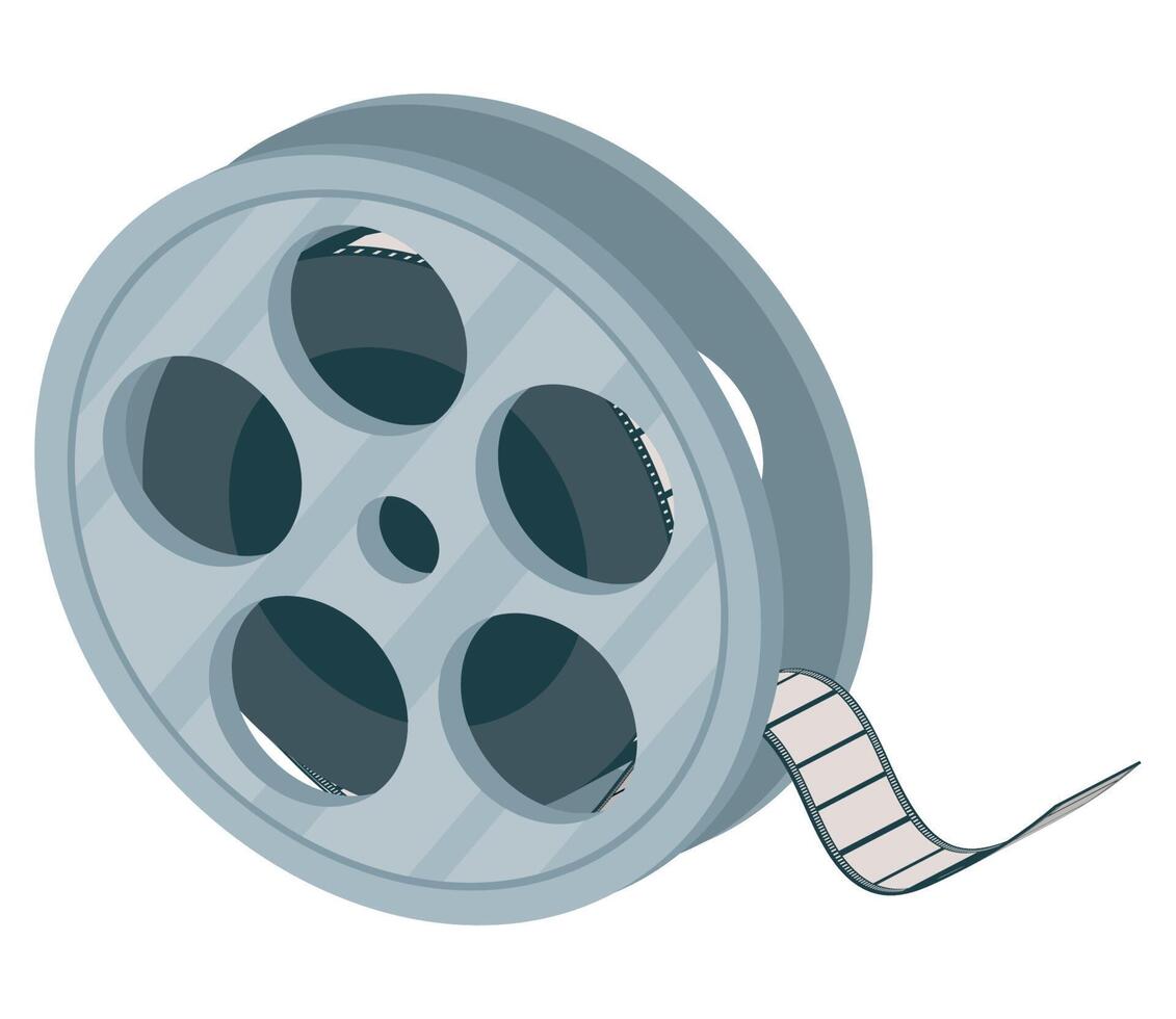 cinema film tape reel vector