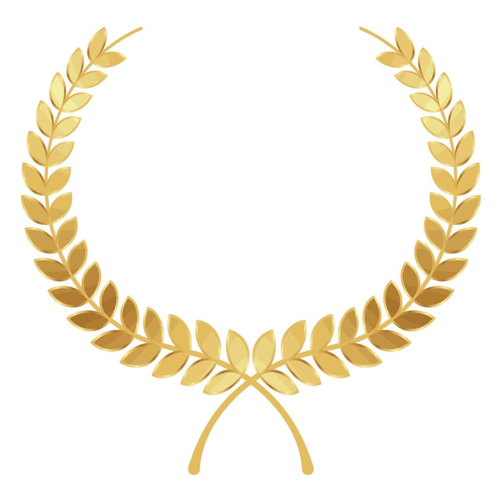 wreath crown gold vector