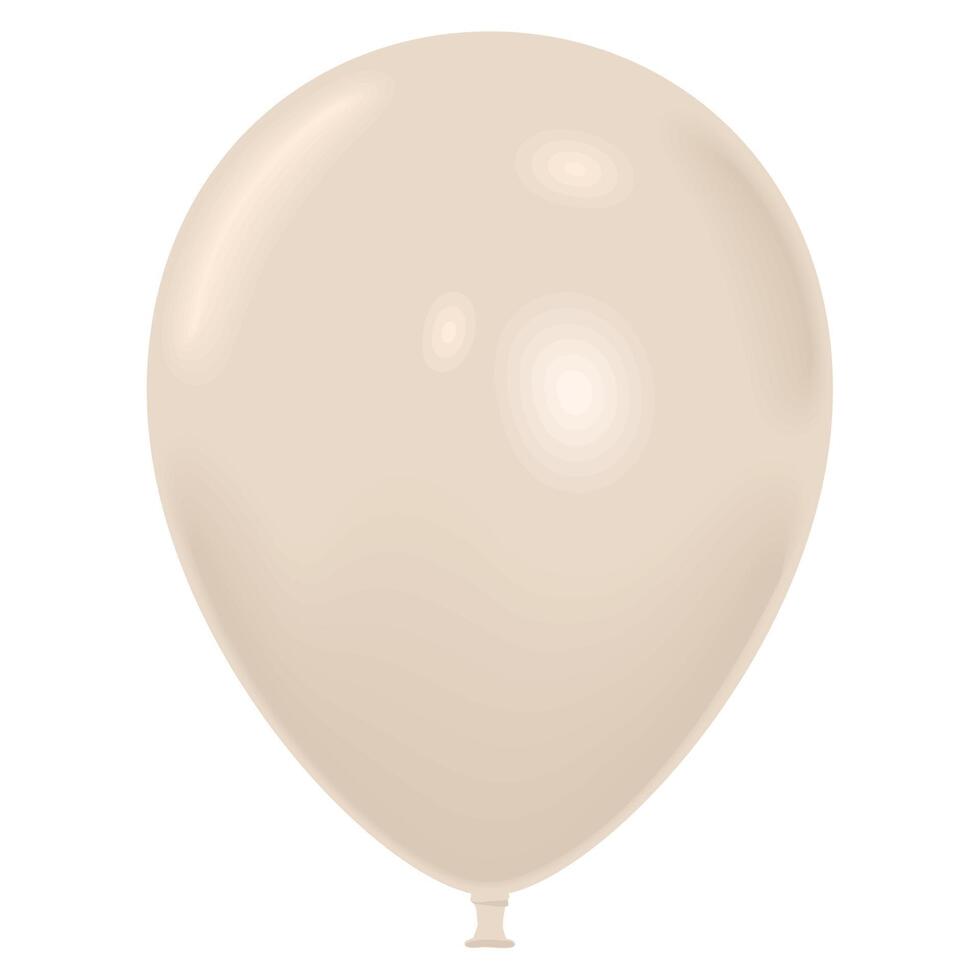 white balloon helium floating vector