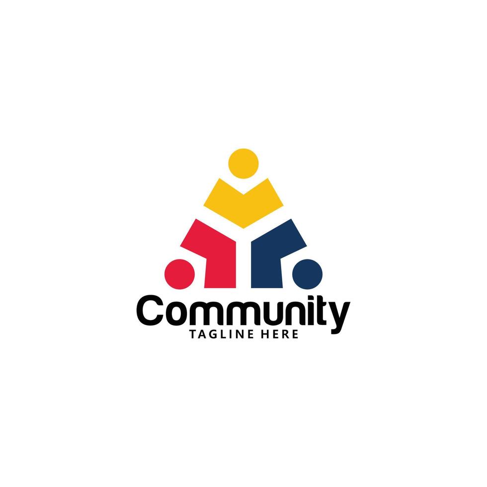 community logo icon vector isolated