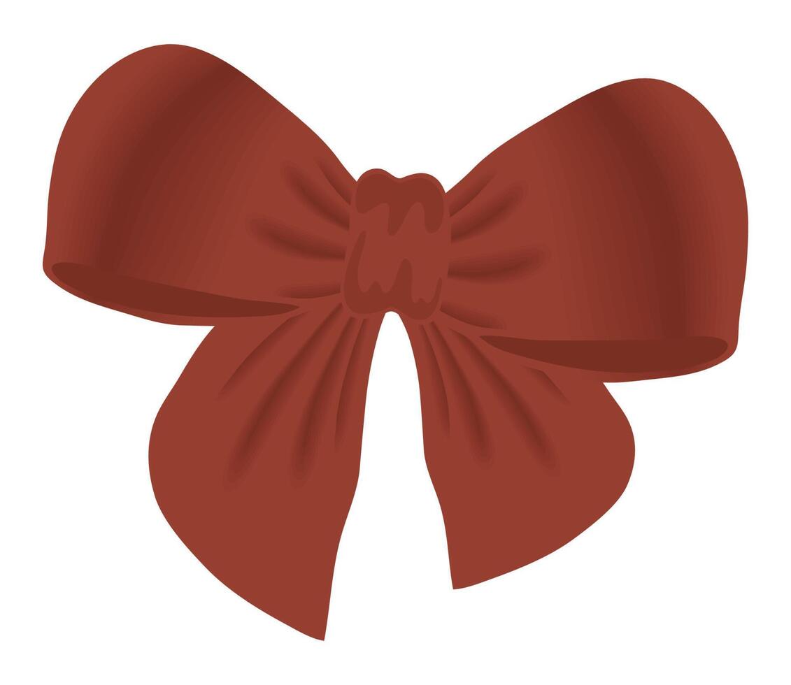 christmas red ribbon vector