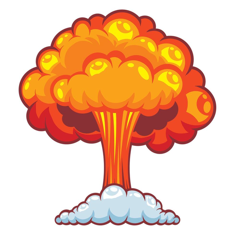 explosion nuclear bomb 16927709 Vector Art at Vecteezy
