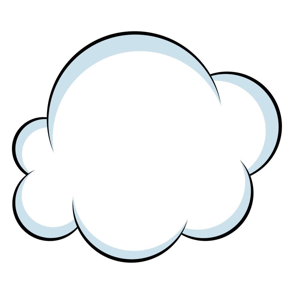 cloud pop art style vector