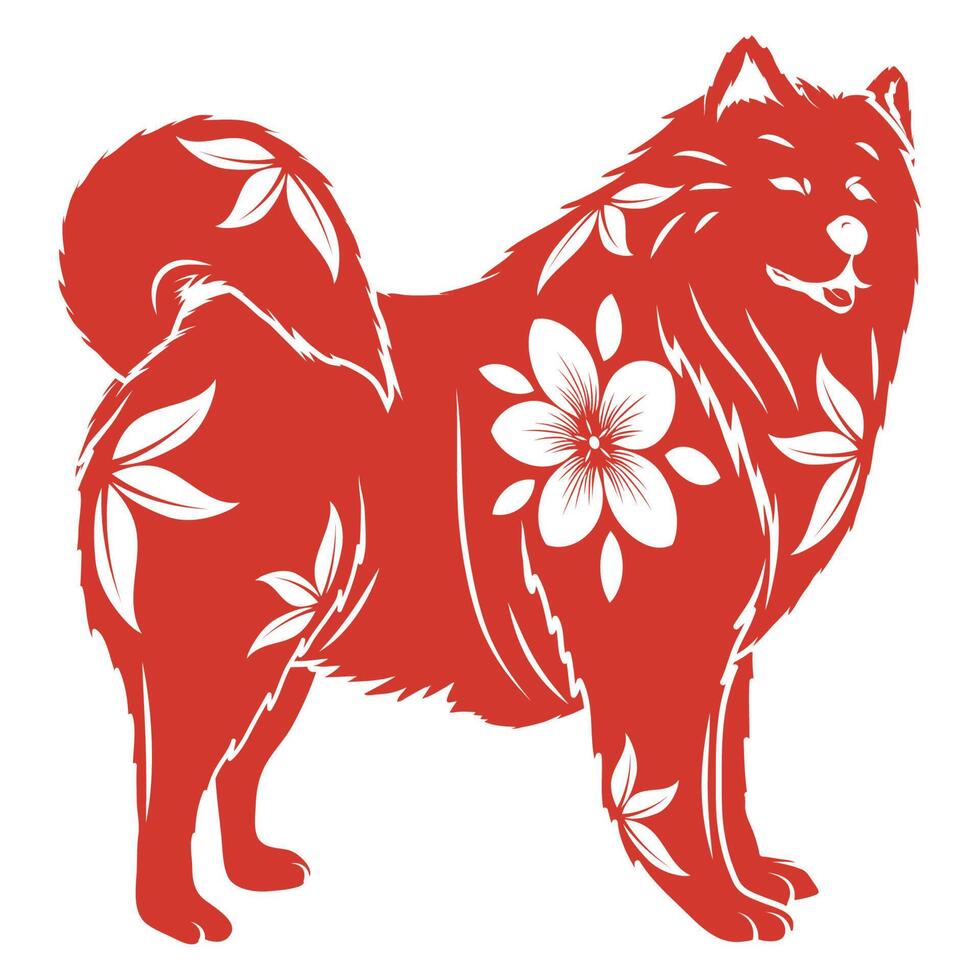 dog chinese zodiac animal vector