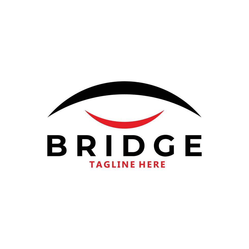 bridge logo icon vector isolated