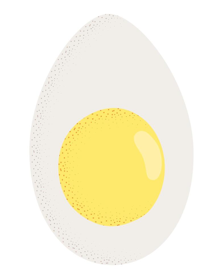 egg boiled breakfast food vector