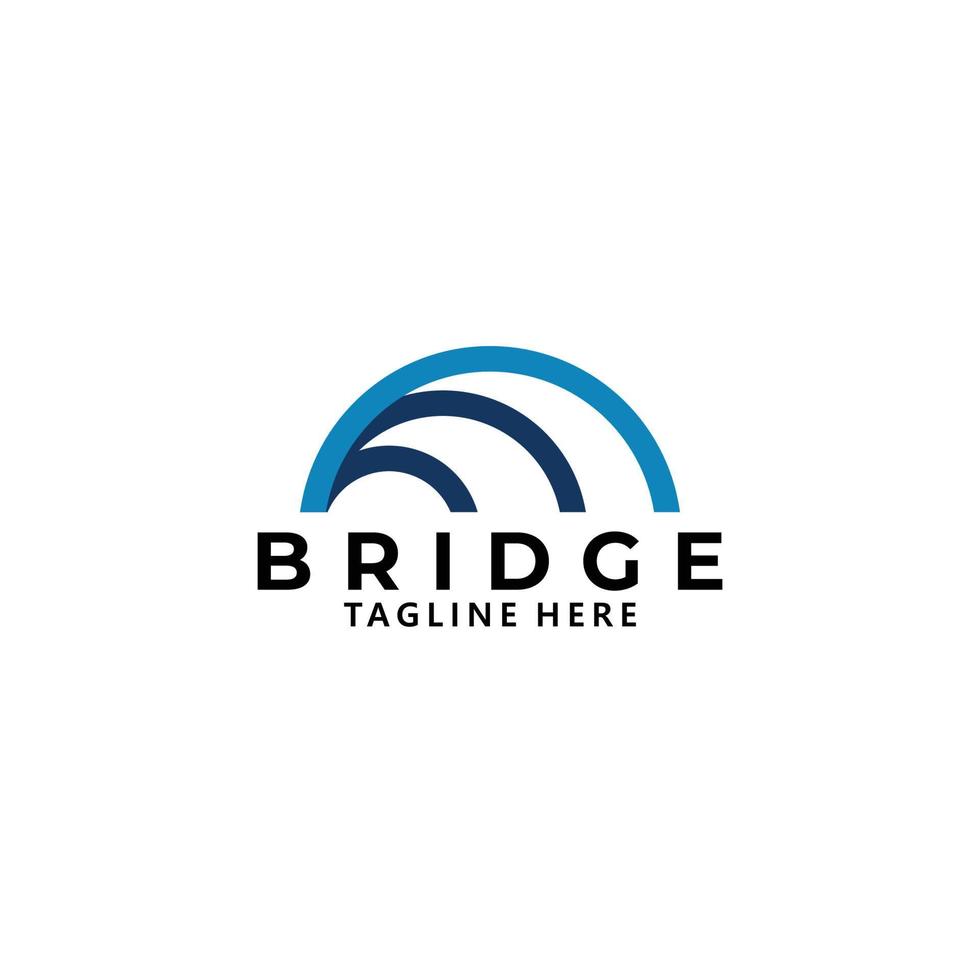 bridge logo icon vector isolated