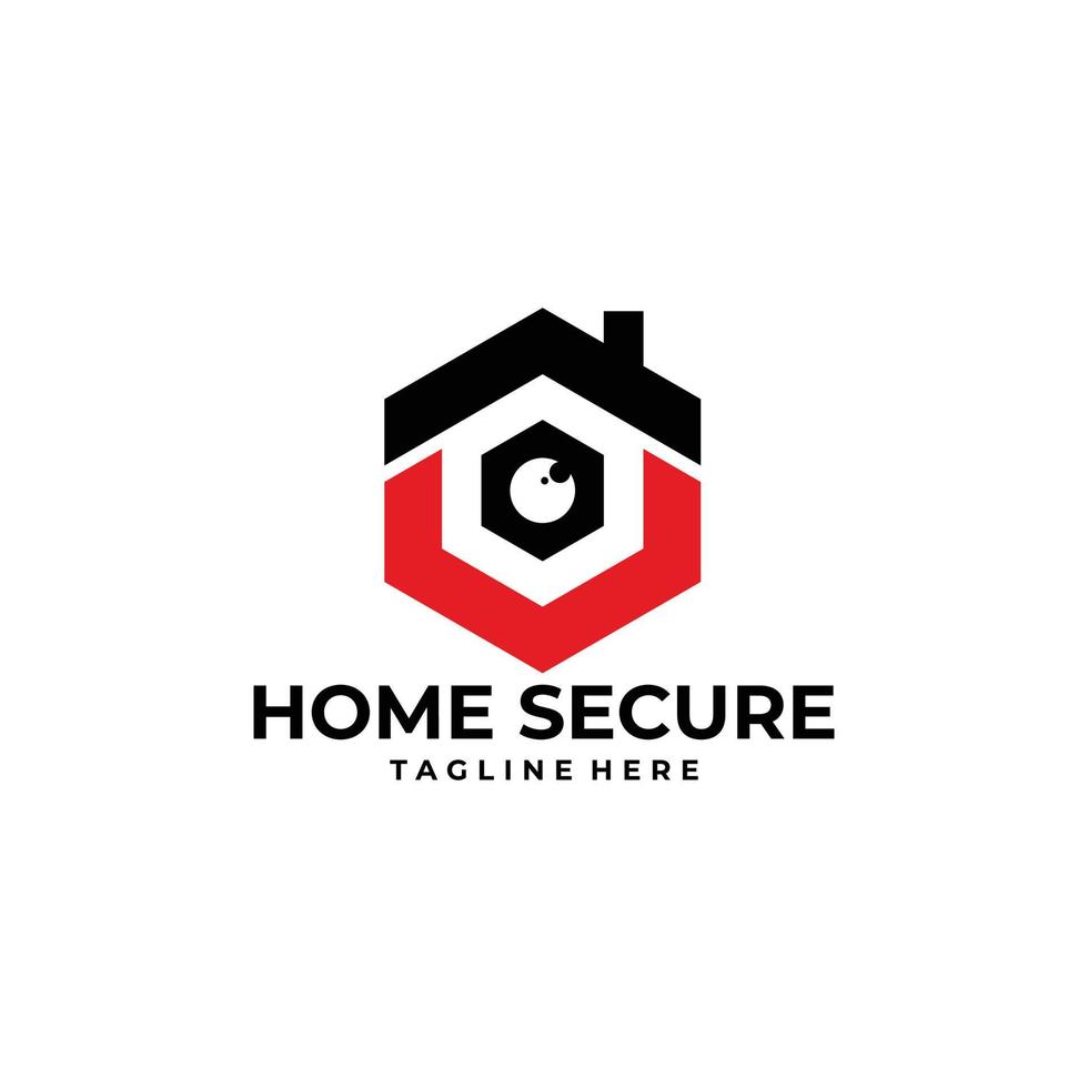 vector de icono de logotipo seguro de casa aislado