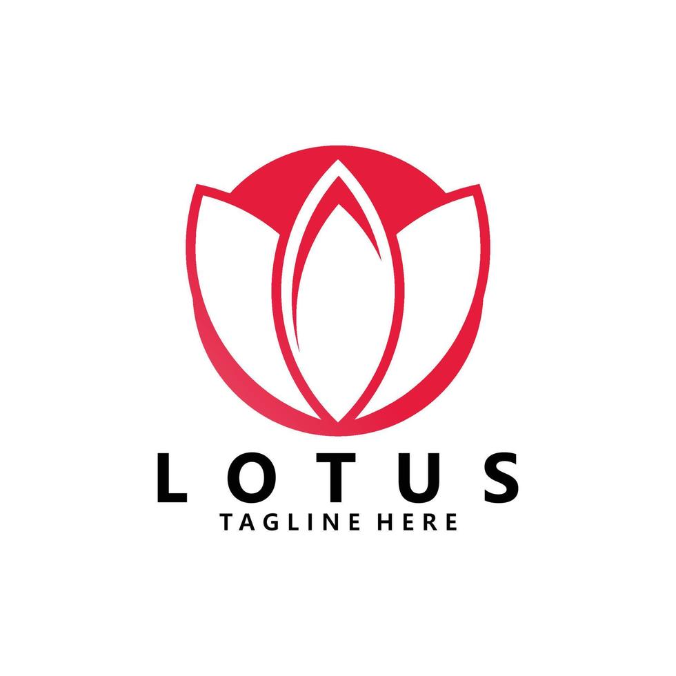 lotus logo icon vector isolated