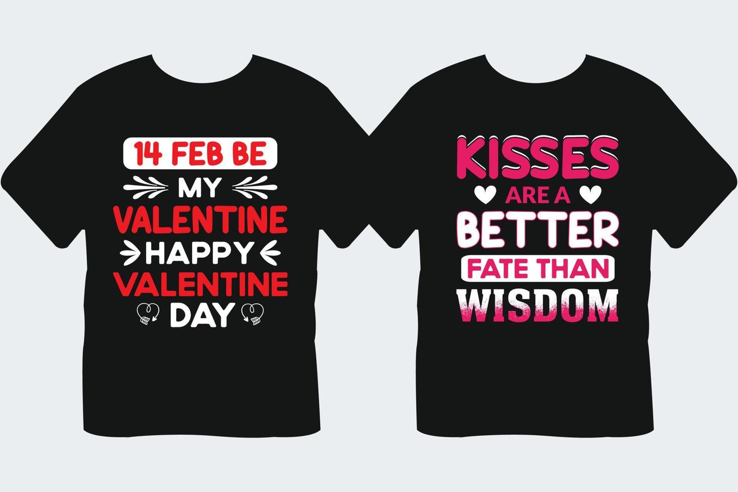 Valentine's day typography t-shirt Design Bundle vector