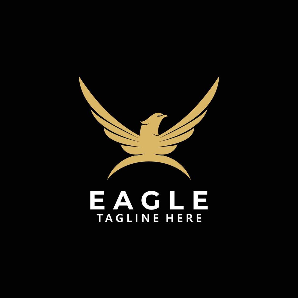 vector de icono de logotipo de águila aislado