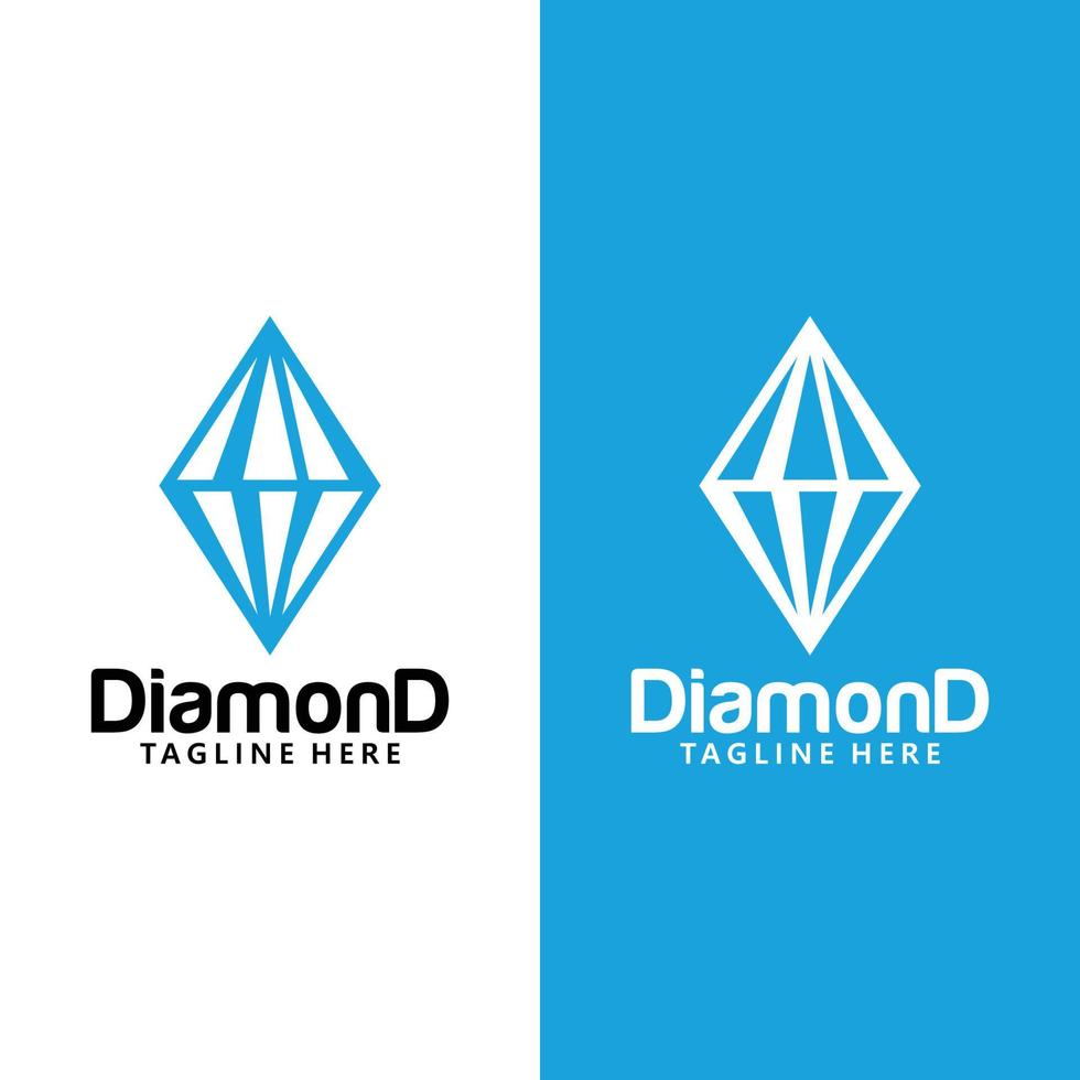 vector de icono de logotipo de diamante aislado