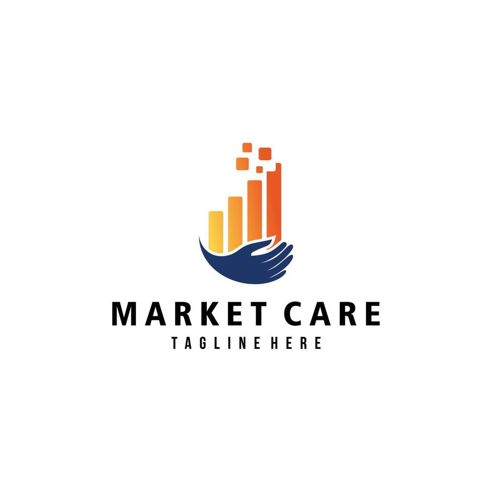 Market care logo icon vector isolated