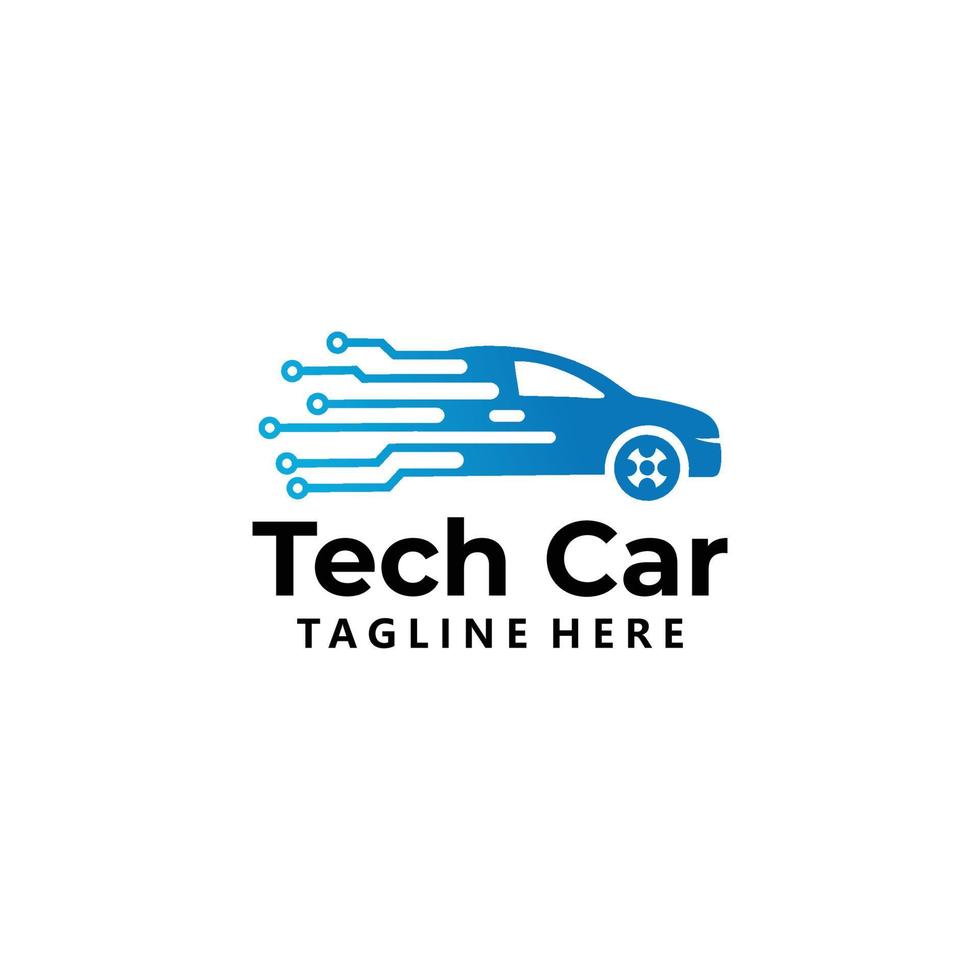 car tech logo icon vector isolated