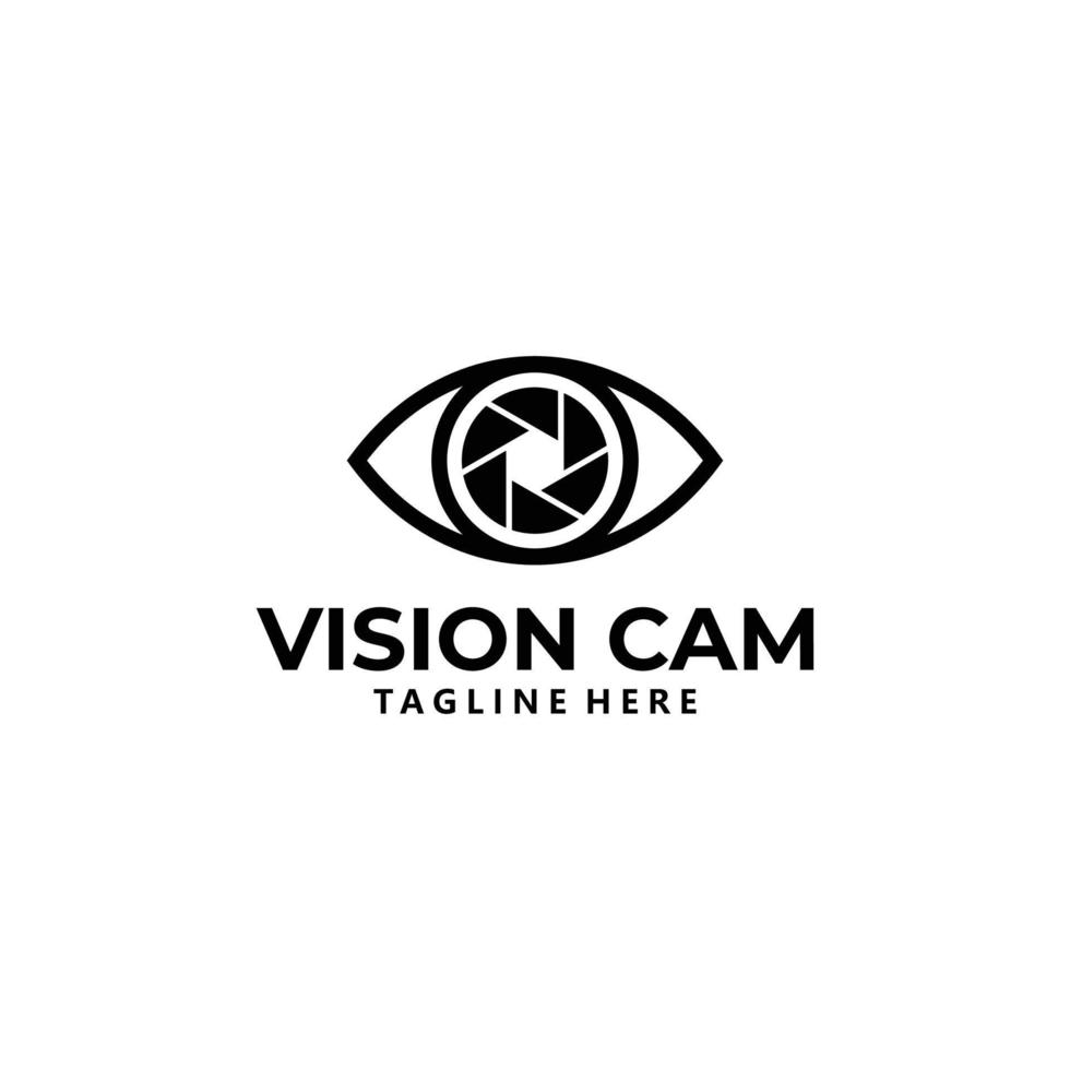 vector de icono de logotipo de visión aislado