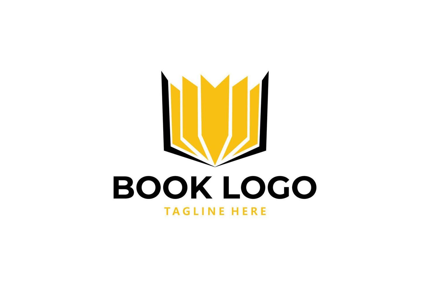 libro logo icono vector aislado