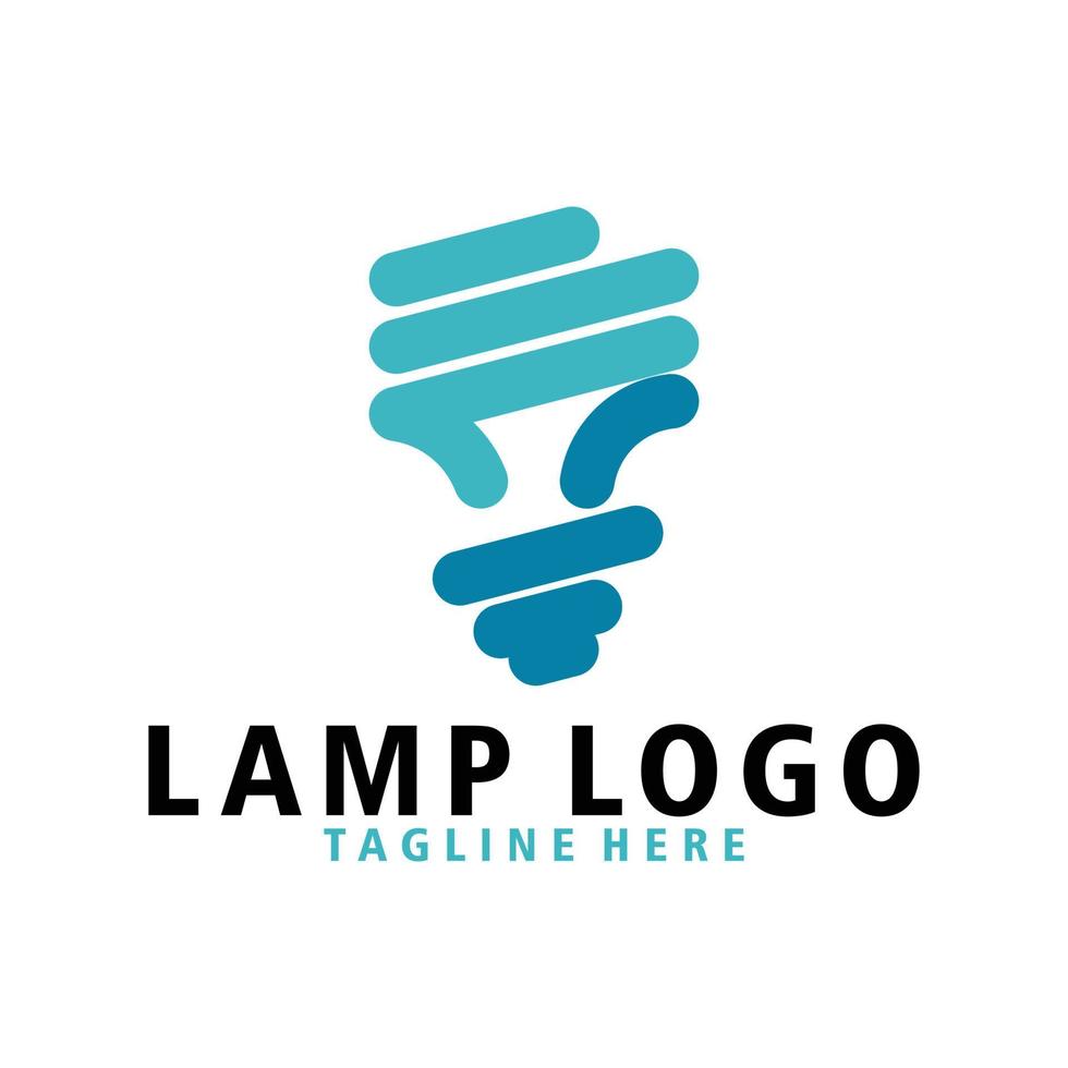 vector de icono de logotipo de lámpara aislado