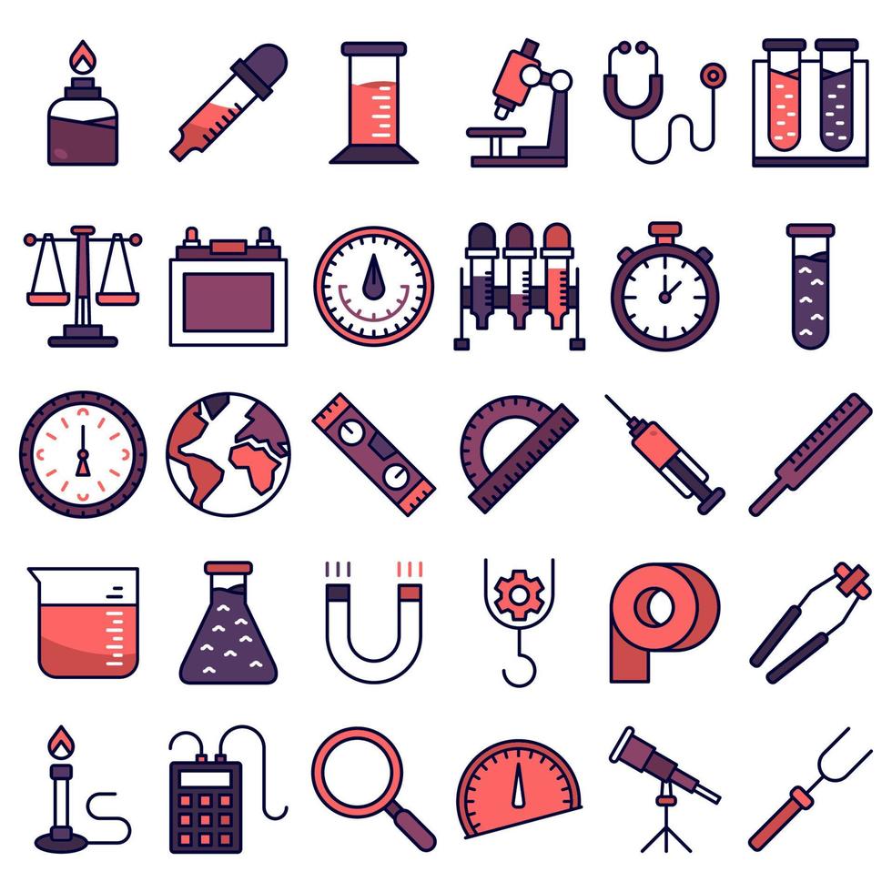 Household devices and appliance icons vector