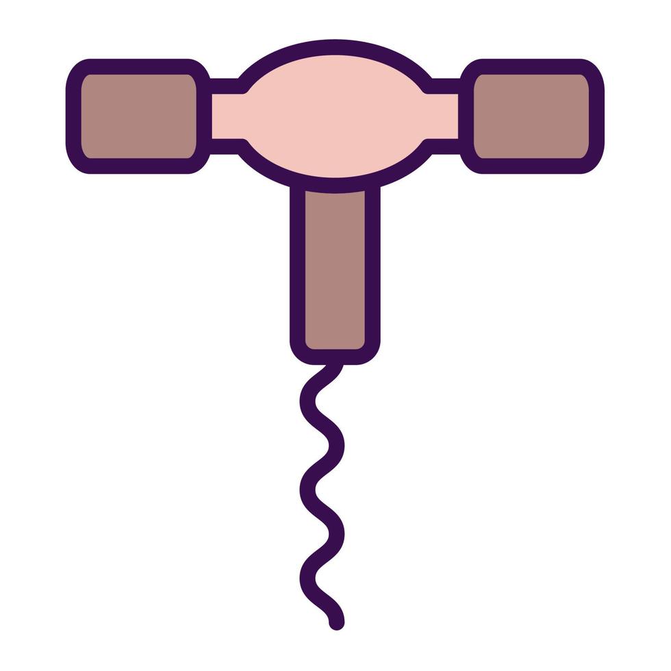 Corkscrew  icon, suitable for a wide range of digital creative projects. Happy creating. vector