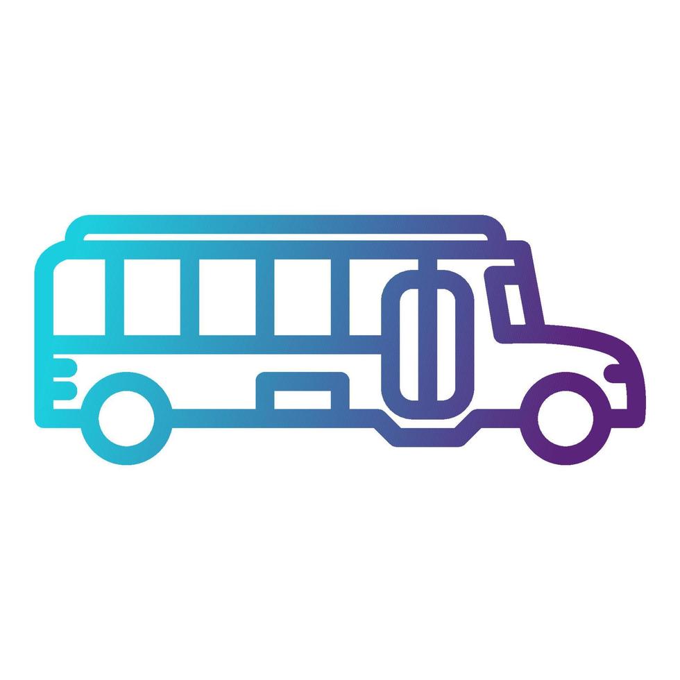 icono de autobús escolar, adecuado para una amplia gama de proyectos creativos digitales. feliz creando. vector