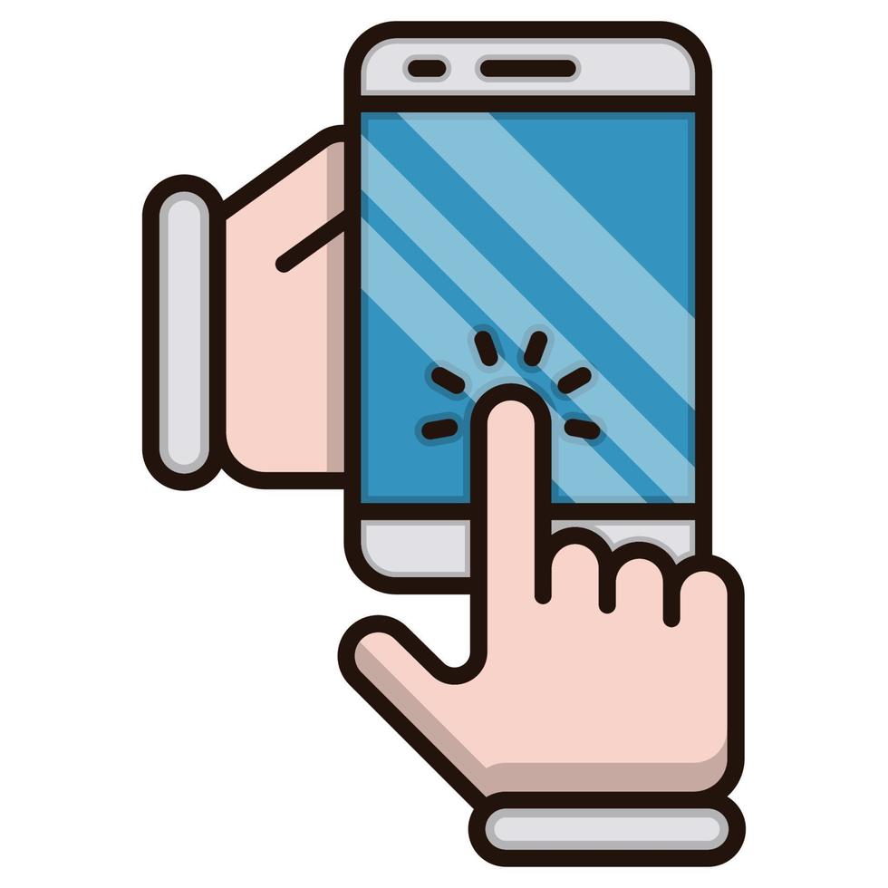 mobile phone icon, suitable for a wide range of digital creative projects. Happy creating. vector
