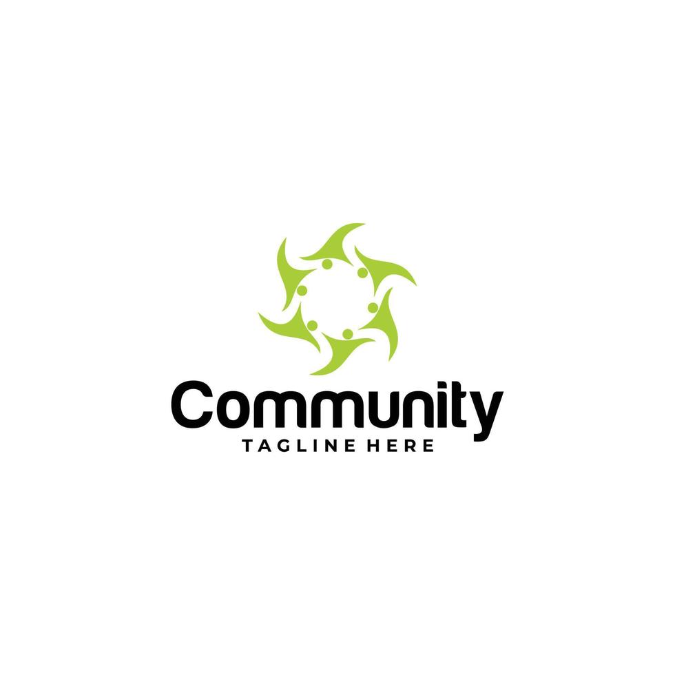 community logo icon vector isolated