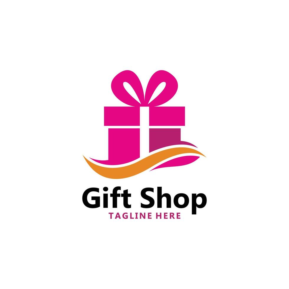 gift shop logo icon vector isolated