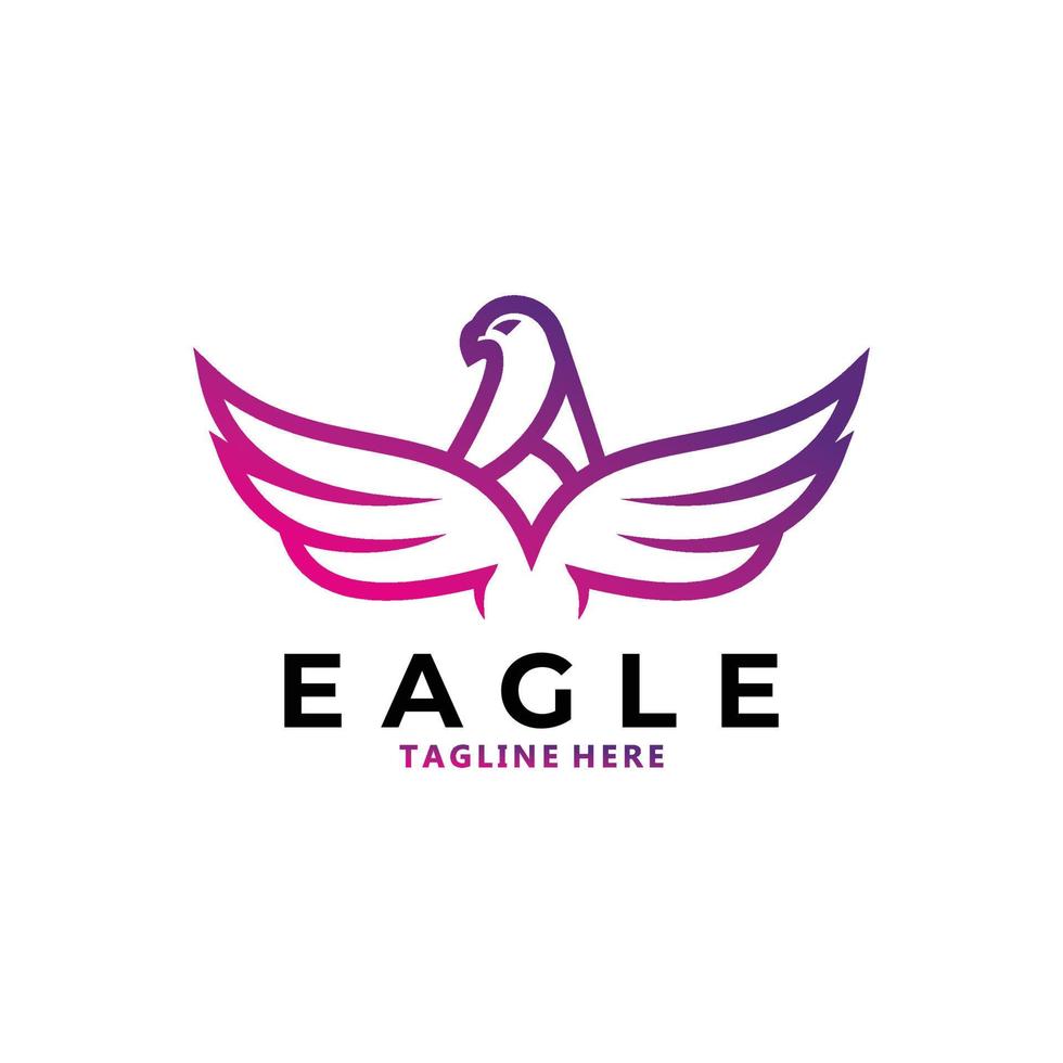 eagle logo icon vector isolated