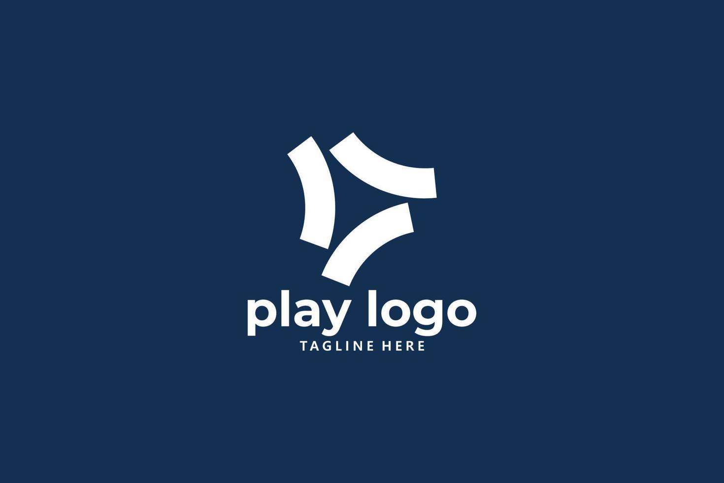 play logo icon vector isolated