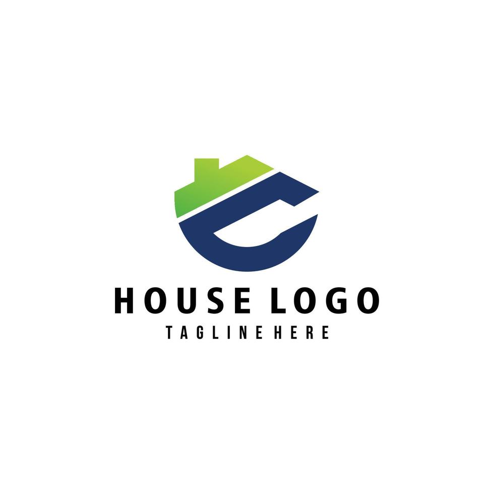 vector de icono de logotipo seguro de casa aislado