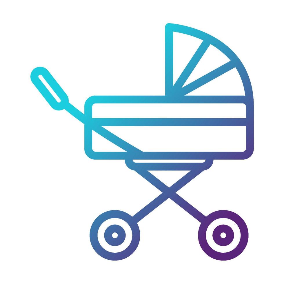 icono de carro de bebé, adecuado para una amplia gama de proyectos creativos digitales. feliz creando. vector