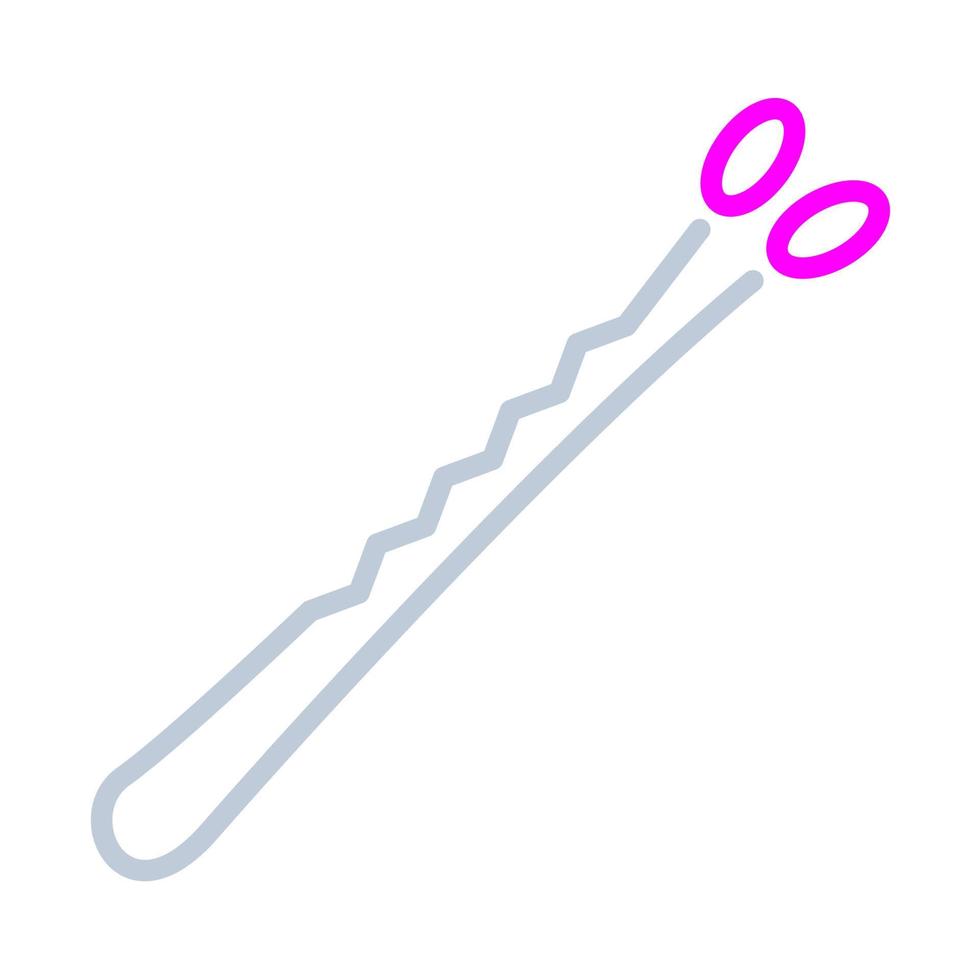 icono de bobby pins, adecuado para una amplia gama de proyectos creativos digitales. feliz creando. vector