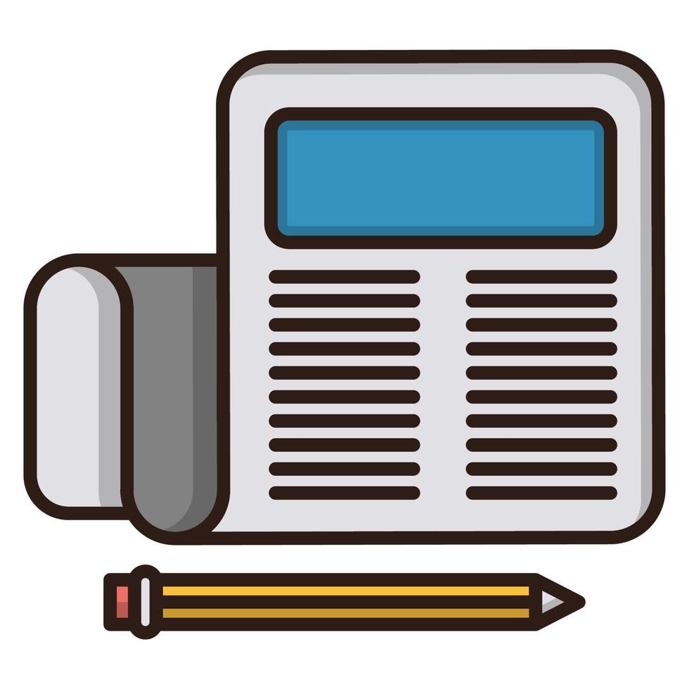 icono de comunicado de prensa, adecuado para una amplia gama de proyectos creativos digitales. feliz creando. vector