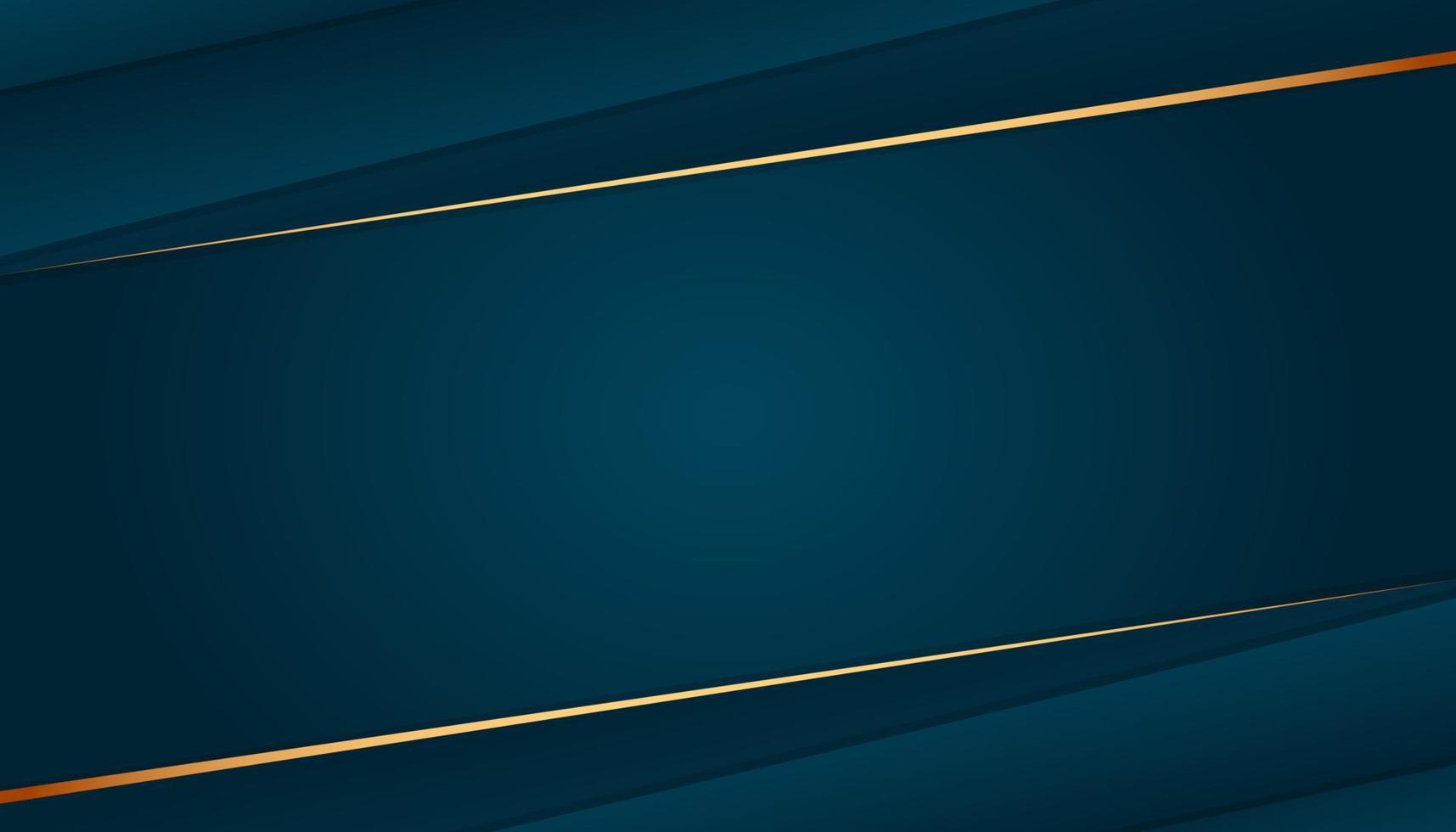 modern luxury abstract background with glowing golden line elements .Beautiful geometric shapes on an elegant blue gradient background. vector