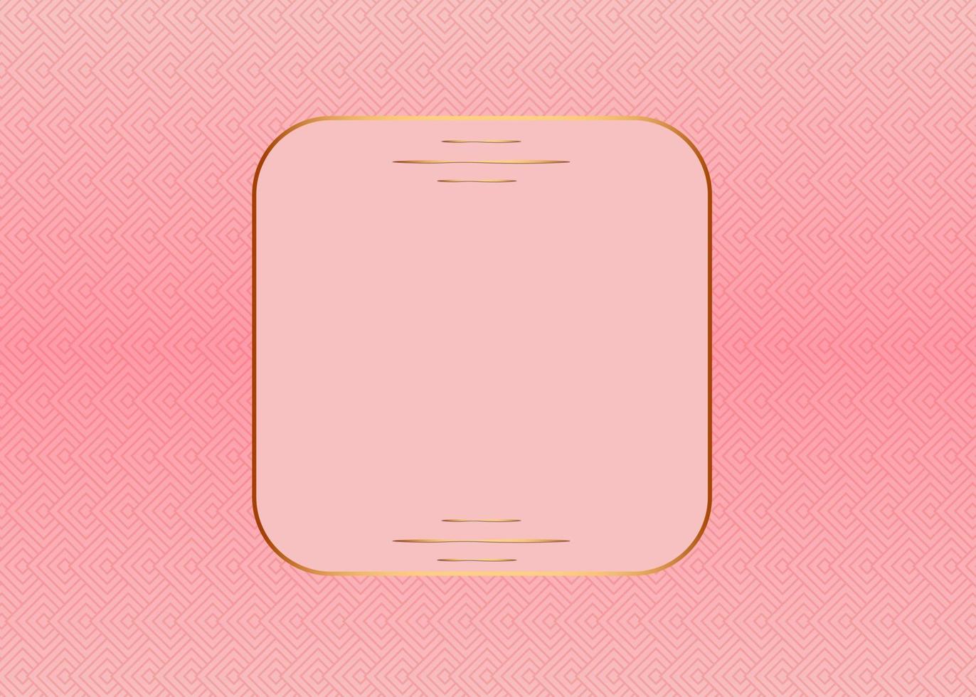 modern luxury abstract background with glowing golden line elements .Beautiful geometric shapes on pink gold gradient background. vector