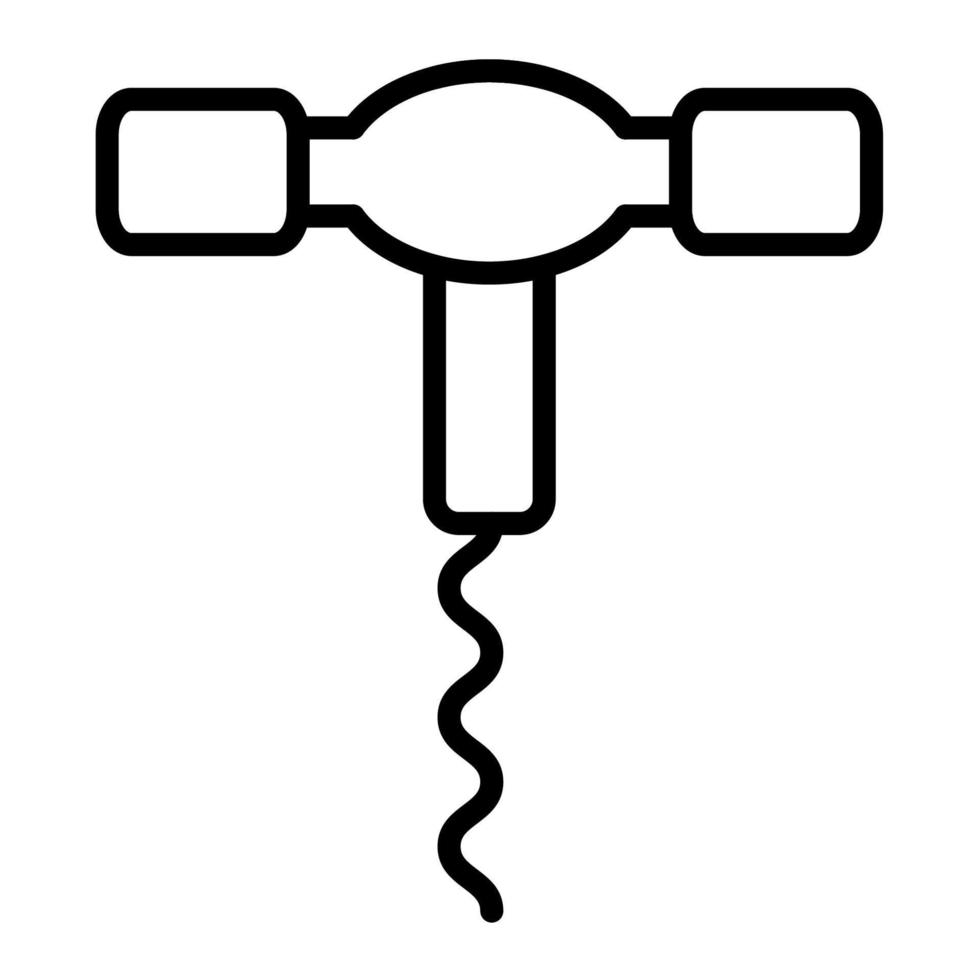 Corkscrew icon, suitable for a wide range of digital creative projects. Happy creating. vector