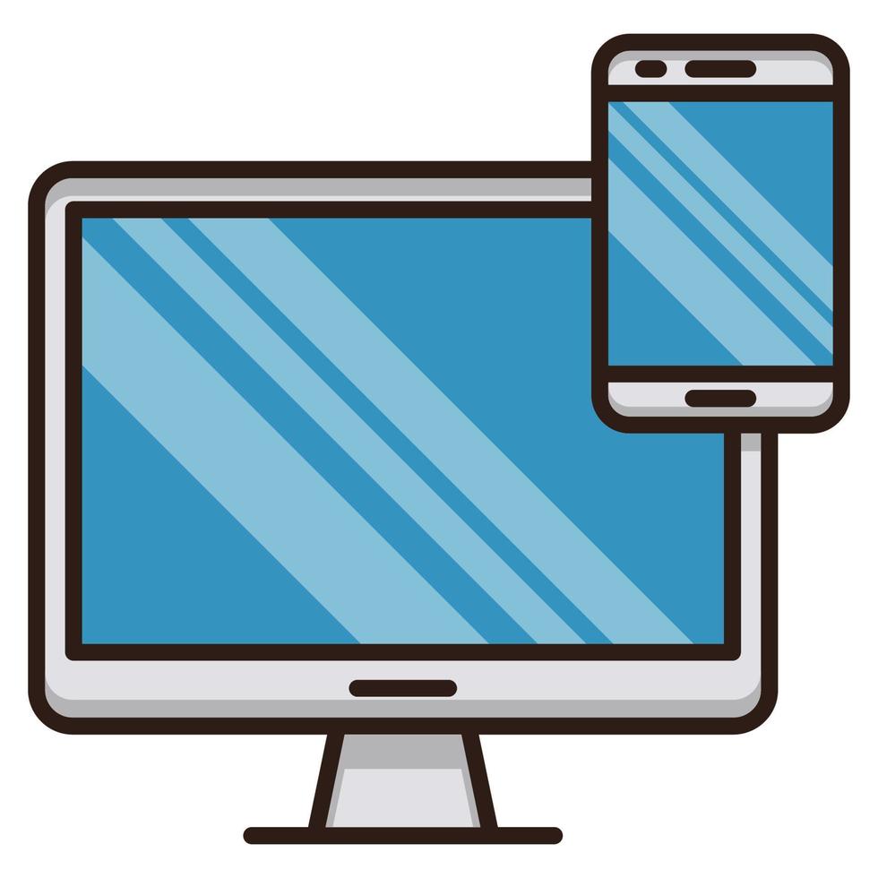 responsive web design icon, suitable for a wide range of digital creative projects. Happy creating. vector
