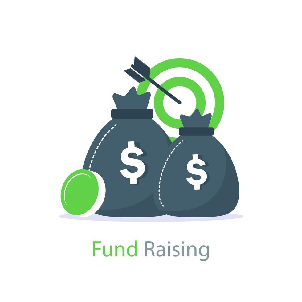 investment idea, financial strategy, fund raising campaign, business revenue increase target, fast loan, money grant, earn more, asset allocation,Hedge fund concept vector