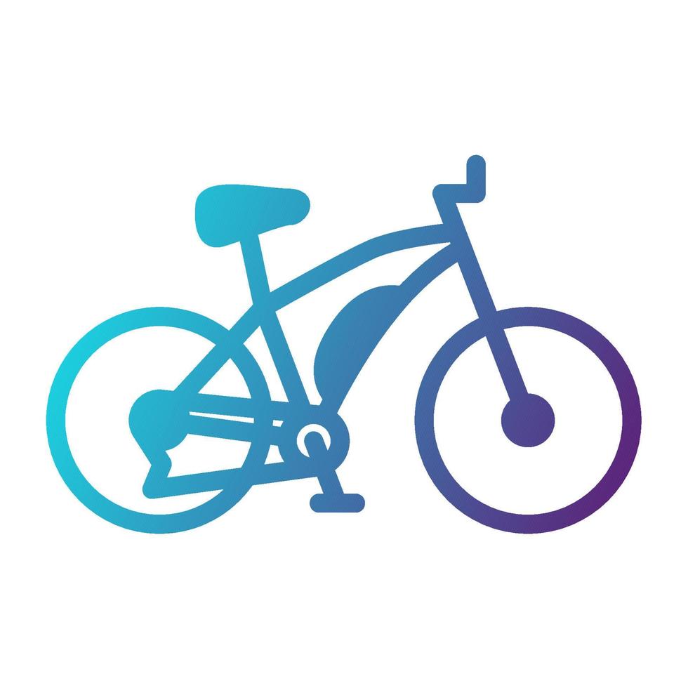 ícono de bicicleta de montaña, adecuado para una amplia gama de proyectos creativos digitales. feliz creando. vector